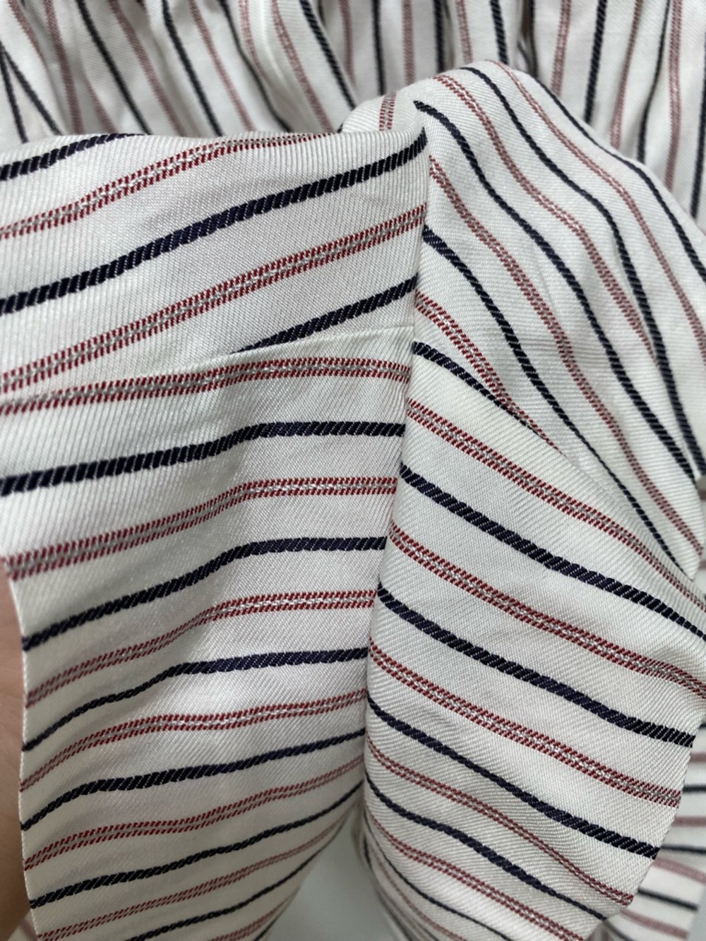 *no belt* Maje Cream Striped Romper - Picture 10 of 14